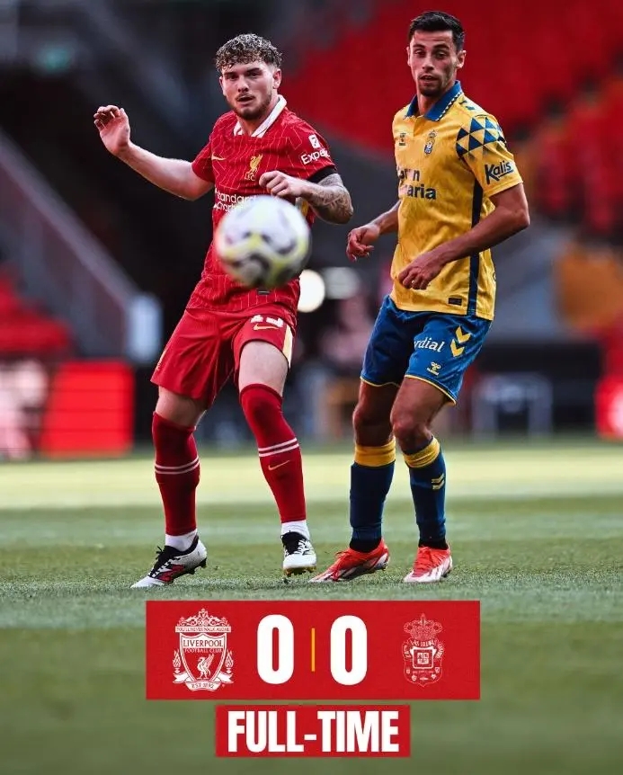 闭门热身赛-利物浦0-0拉帕,努涅斯进球越位、罗伯逊击中两队门框